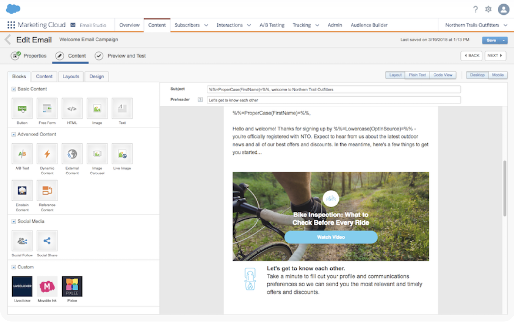 Digital Mass, Salesforce consultants, marketing cloud, email studio, blocks, content, dynamic, forms, drag and drop