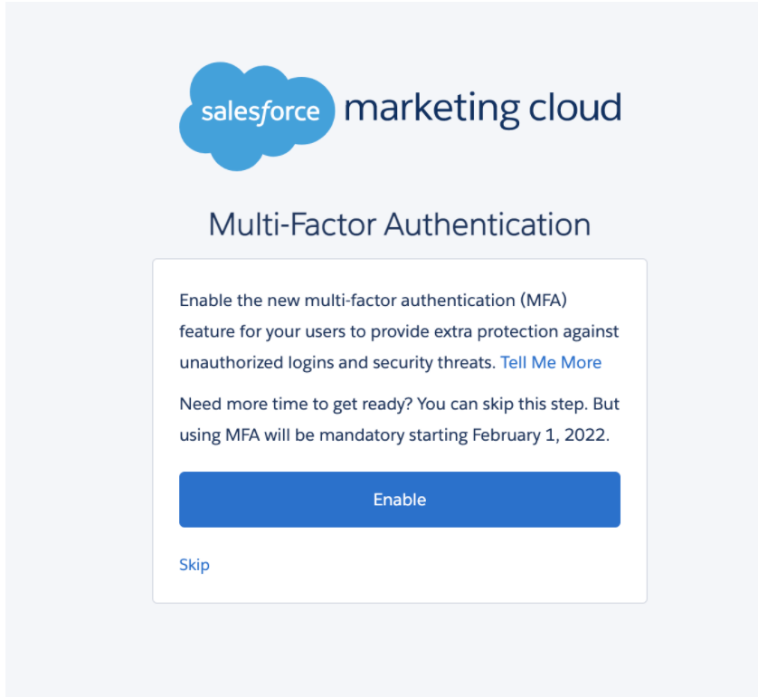 salesforce marketing cloud, vs pardot, multi-factor authentication, mfa, privacy, protection, mandatory update, salesforce consultants, developers, admin updates, administrator